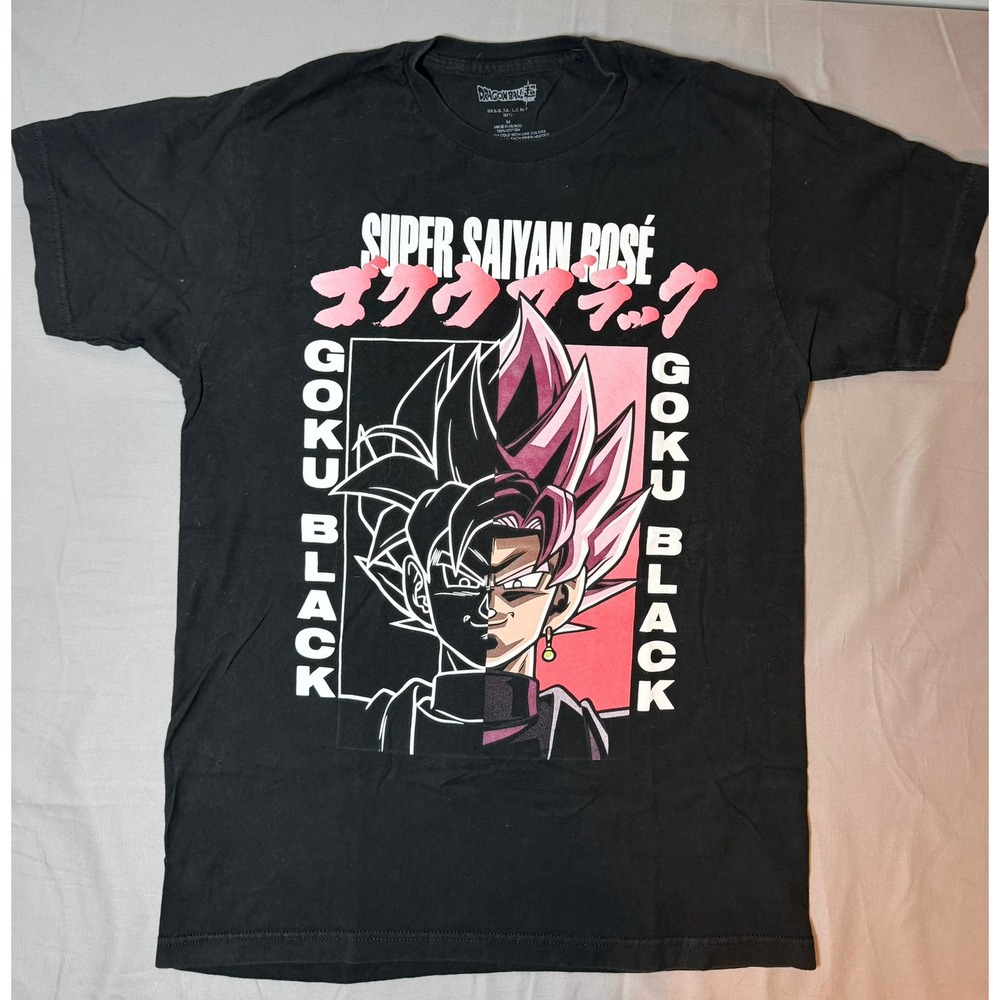 Lot of 2 Dragon Ball Super T-Shirt Bundle Goku Black Rose Ultra Instinct Mens M